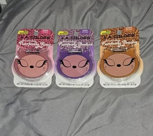 L.A. Colors Purrfectly Rosy, Flushed, & Peachy Blush Collection BNIB - Picture 1 of 4