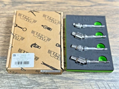 VIM Tools PDUJ100 4 Piece Swivel Power Driver UJ Adapter Set 1/4" & 3/8" Drive - Image 1 of 4