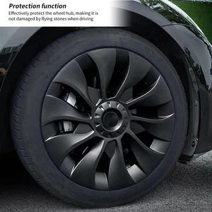 *Bright Carbon 4PCS Wheel Hub Cover Strong Power Powerful Protection Wheel Rim - Picture 1 of 12