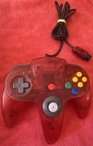 Nintendo 64 N64 Watermelon Red Controller Original OEM getestet enger Thumb Stick - Bild 1 von 19