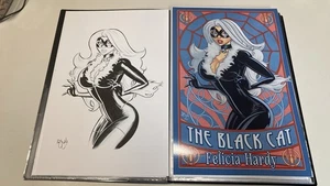 BLACK CAT SPIDER-MAN MARVEL COMICS CHRIS MCJUNKIN 11x17 Original Art 2025 NEU! - Bild 1 von 4