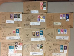 Ten israel registered covers with TAB stamps - Picture 1 of 1