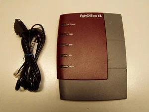 DH07 FRITZ BOX SL AVM ADSL-ROUTER 2000-1654 WIE NEU! - Afbeelding 1 van 1
