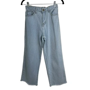 Jeans Princess Polly vita alta gamba larga Y2K elastico in vita - Foto 1 di 9