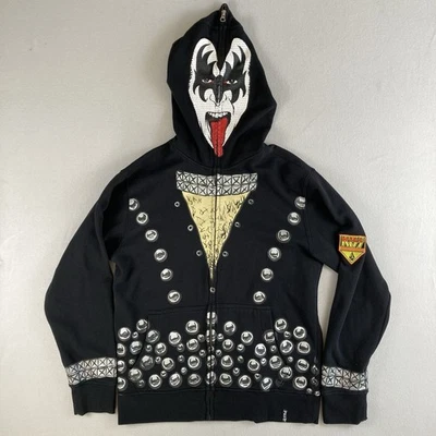 Volcom Hoodie Mens Medium Kiss Full Zip Sweatshirt Gene Simmons Rock Army - Image 1 of 4