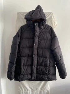 LULULEMON Black Hooded Down Puffer Coat Size L - Picture 1 of 5