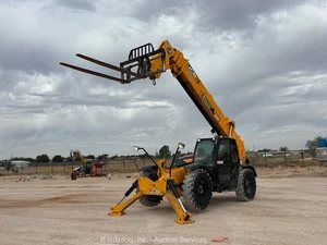 2021 JCB 512-56 56' 12,000 lbs Telescopic Reach Forklift Telehandler Cab bidadoo - Picture 1 of 12