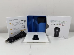 Google Chromecast (1st Generation) Streaming Media Player - H2G2-42 (Black) NEW - Picture 1 of 5