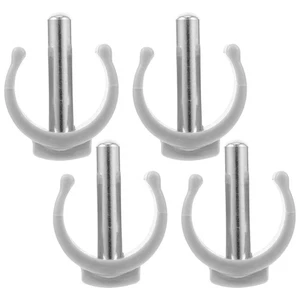4 Pcs Walker Clamp Walking Stick Shape Crutch Buckle Replacement Cane Clips - Bild 1 von 12