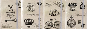 A7 Hard Cover Mini Notebook/Journal with Inspirational Wording -96 pgs-10.5x7.5 - Picture 1 of 5