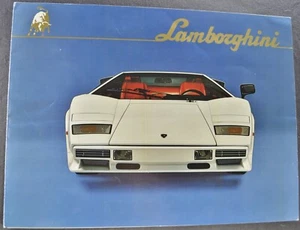 1978-1979 Lamborghini Countach LP400 S Brochure 4-Language Text Nice Original - Picture 1 of 6