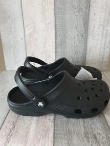 Crocs Unisex Black Classic Cayman Lightweight Clogs Size M11 UK 10 - Picture 1 of 5