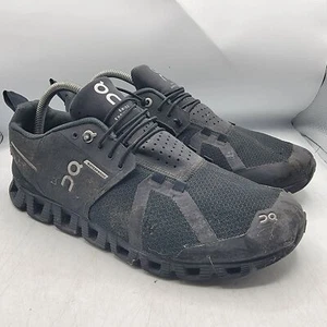 On Cloud Swiss Engineering Mens 8.5 Waterproof Black Running Shoes Sneakers - Picture 1 of 15