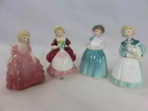 4 statuine Royal Doulton Rose 1368 Valerie 6634 Bunny 2214 rimaste a casa 2207 - Foto 1 di 13