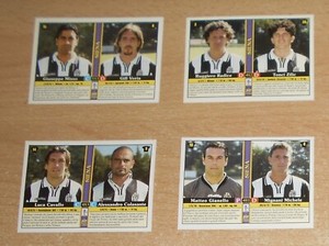 ED.MUNDICROMO LE SCHEDE DEL CALCIO 2000/2001  SIENA  4 CARD  ORIGINALE !!!!!
