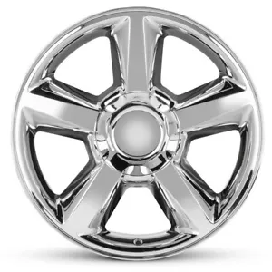 New 20x8.5 inch Wheel for Chevy Tahoe 1995-2020 Chrome Alloy Rim - Picture 1 of 6