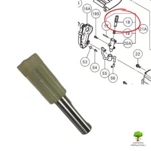 GIRANTE POMPA OLIO HITACHI PER MOTOSEGA CS33EB CS33EDT CS33EDTP 6685354 - Imagen 1 de 4