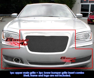 Fits Chrysler 300/300C With Adaptive Cruise Mesh Grill Combo 2011-2014 - Picture 1 of 2