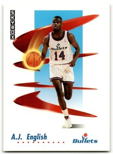 1991-92 SkyBox A.J. English Rookie Washington Bullets #290