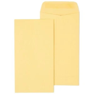 Heftklammern #7 gummierter Kraft Cash/Geld Umschlag 24 Pfund 3 1/2 (8,9 cm) x 6 1/2 (16,5 cm) - Bild 1 von 14