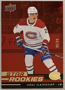Juraj Slafkovsky Upper Deck Star Rookies Red /99 🔥👀💥 Rookie Card 2022-2023 X5
