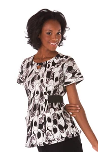 NEW ECKO RED WOMEN'S NURSING LIBERTY UNIFORM KEYHOLE NECKLINE #ER2100 - Picture 1 of 3