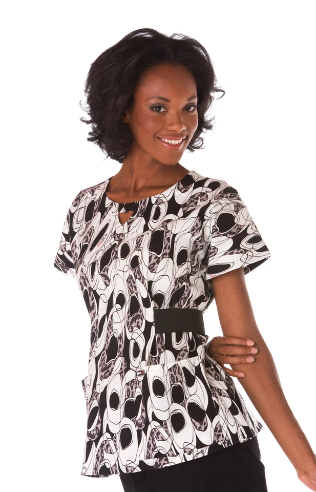 NEW ECKO RED WOMEN'S NURSING LIBERTY UNIFORM KEYHOLE NECKLINE #ER2100  - Image 1 of 1