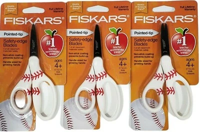 Fiskars #1 Scissors Brand Pointed Tip Safety-edge Blades Lot of 3 New - Image 1 of 4