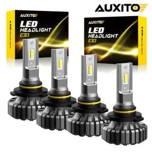 9005+9006 LED Combo CSP LED Headlight Kit 40000LM Light Bulbs Hi/Low Beam 6500K - Foto 1 di 14