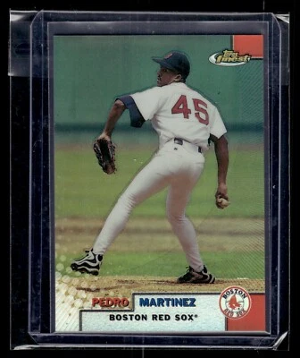 1999 Topps Finest Refractor #170 Pedro Martinez Red Sox HOF - Image 1 of 2