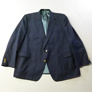 Blazer Abrigo Deportivo Chaqueta De Colección Stafford 52L Azul Marino Dorado Botón Para Hombre - Imagen 1 de 12