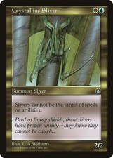 1 x Crystalline Sliver - Stronghold - LP - Magic The Gathering - MTG