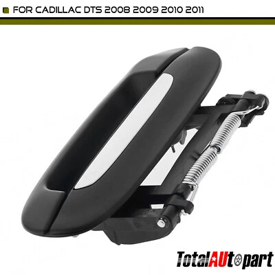 Manija de puerta exterior cromada negra para Cadillac DTS 2008-2011 delantera o trasera derecha Foto 1 de 4
