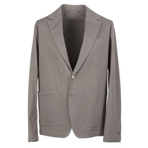 Luigi Borrelli Olive Green Lightweight Seersucker Cotton Blazer-Jacket L NWT - Picture 1 of 10