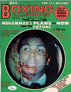 Muhammad Ali REAL hand SIGNED 1975 Boxing Illustrated Cover w/ JSA LOA - Picture 1 of 2