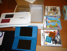 Nintendo DSi XL bleu complete avec boite et 4 jeux sans stylet tb état