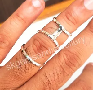 925 Silver Boutonnier Arthritis Finger Bracelet Ring For DIP, PIP Joint Support - Picture 1 of 12
