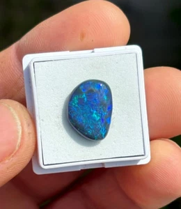 Piedra preciosa suelta australiana ópalo negro forma libre Lightning Ridge 4,25 quilates opl025 - Imagen 1 de 6