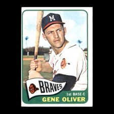 Gene Oliver 1965 Topps Milwaukee Braves #106 Vintage Set Break!