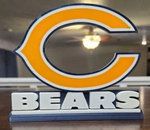 3d Printed Chicago Bears Logo - Picture 1 of 4