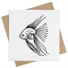 'Betta Fish' Greeting Cards (Gc045996)