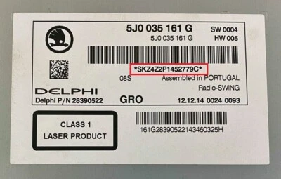 SKODA SEAT AUDI VW Radio Code FOR ALL Radio Models - FAST SERVICE