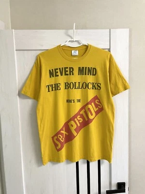 Camiseta De Colección Sex Pistols Never Mind The Bollocks Punk Rock Talla L Amarilla Foto 1 de 4