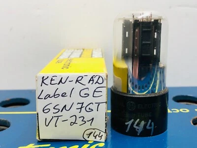Ken-Rad VT-231 6SN7GT Label GE Tested Like NOS Balanced Tube - Image 1 of 4