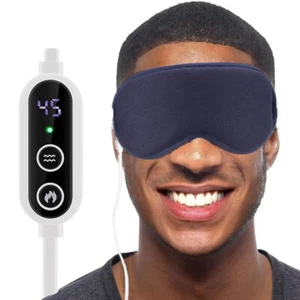 3D Heated Eye Compress Mask For Dry Eyes Relax Eye Strain Improve Sleep - Picture 1 of 21