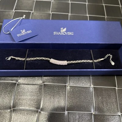 NUEVO Pulsera Swarovski Piedra Cuero Cristal Foto 1 de 4