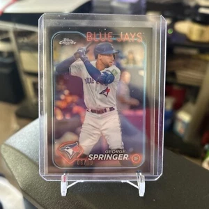 2024 Topps Chrome George Springer Black /10 Blue Jays - Picture 1 of 2