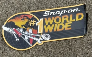 Vintage Snap On Tools #1 Worldwide Decal Sticker 9” Inches Long - New Old Stock - Picture 1 of 3