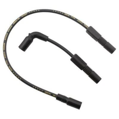 Cables de enchufe ACCEL 8 mm negro chispa HI-TEMP 17112-K Harley XR1200 Sportster 2009-17 Foto 1 de 4