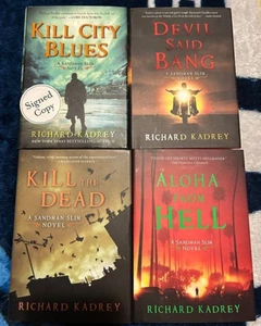 SANDMAN SLIM Series Bundle Lot 4 BOOKS Richard Kadrey - Hardcover SIGNED - Picture 1 of 1